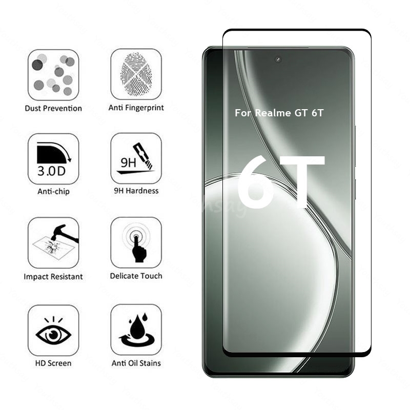 Para realme gt 6t vidro 3d cur - Realme Gt 6 avaliação e preço