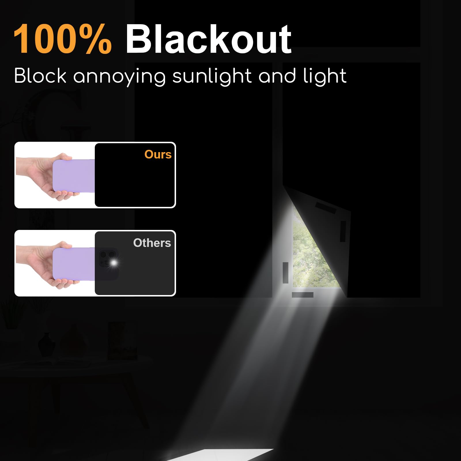 Cortina Blackout 100% Total, F - Privacy Screen Protector avaliação e preço